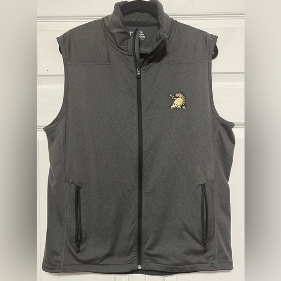 Vineyard Vines Gray Army West Point Black Knights Full-Zip Vest Men’s Size L - Picture 1 of 5
